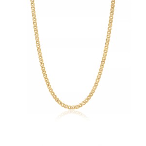 Lantisor argint placat cu aur galben 3 mm x 45 cm model Nonna DiAmanti NONNA050-Gold-45cm-SL (Argint 925‰ 5,3 g.)